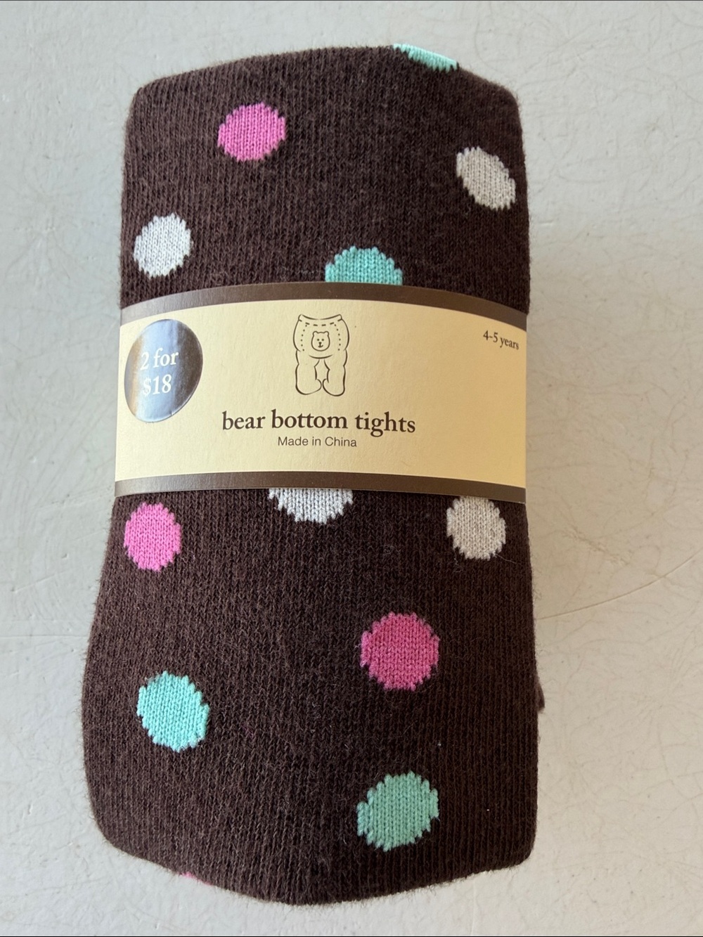 NWT GAP Brown Bear Bottom Tights